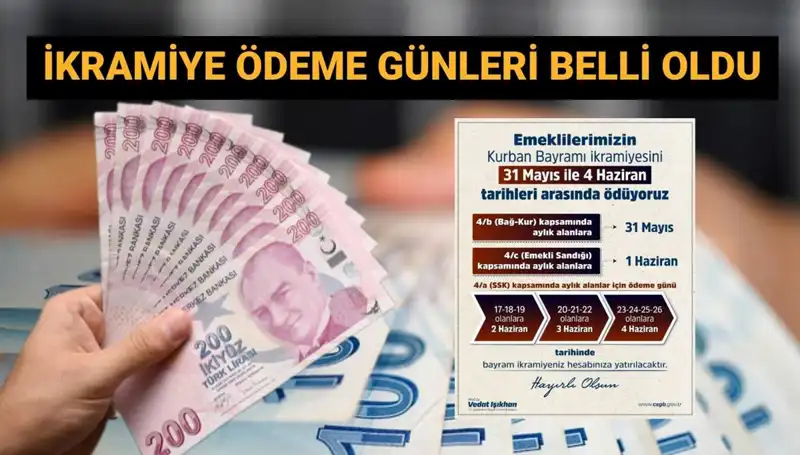 Bayram İkramiyeleri Hesaplarda! SSK, Bağ-Kur ve Emekli Sandığı Ne Zaman Ödeyecek?
